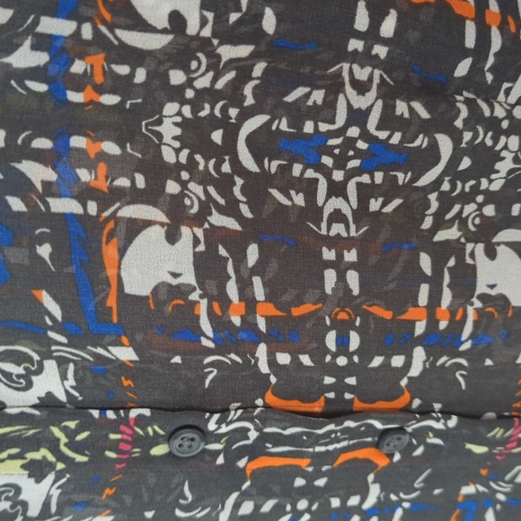 Cabi Sz L Sheer Button Up Front Long Sleeve Top - Picture 3 of 5